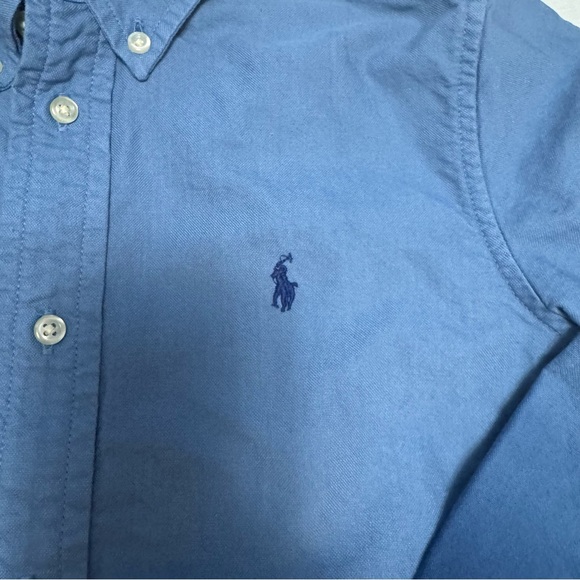 Polo by Ralph Lauren Boys 7 Blue Button-Down Shirt - Picture 5 of 7